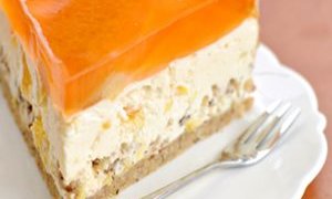 Ořechovo-pomerančový cheesecake