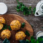 Slané zdravé muffiny z dýně a zeleniny